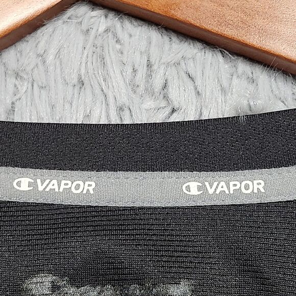 Champion Vapor Shirt Mens Size XL Black Athletic Performance Lightweight Tee - Picture 5 of 9